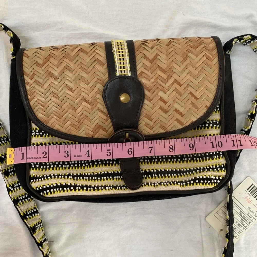 Anthropologie Woven & Beaded Shoulder Bag - Picture 12 of 14